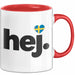 Schweden Skandinavien Schwedisch Tasse Geschenk Lustige Geschenkidee Spruch Hej Rot Trendation