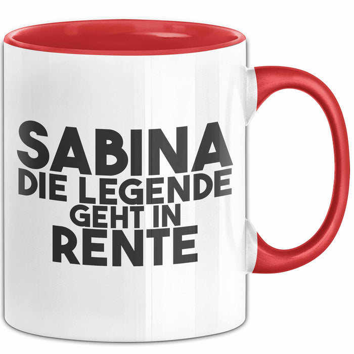 Sabina Tasse Sabina – Die Legende Geht In Rente Geschenk