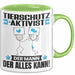 Tierschutzaktivist Tasse Geschenk für Tierschutzaktivist Der Mann Der Alles Kann Geschenkidee zum Geburtstag Grün Trendation