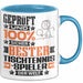 Tischtennisspieler Geschenk Lustiger Spruch für Tischtennisspieler Geschenkidee Bester Tischtennisspieler Der Welt Blau Trendation