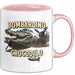 Bombardino Crocodilo Tasse Meme Italienisch Lustig Becher Rosa Trendation