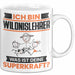 Wildnislehrer Tasse Geschenk für Wildnislehrer Geburtstag Lustiger Spruch Kaffee-Becher Was Ist Deine Superkraft Weiß Trendation