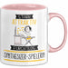 Synthesizer-Spielerin Tasse Geschenk Becher Stark Attraktiv Furchtlos Synthesizer-Spielerin Lustige Geschenkidee Rosa Trendation