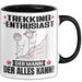 Trekking-Enthusiast Tasse Geschenk für Trekking-Enthusiast Der Mann Der Alles Kann Geschenkidee zum Geburtstag Schwarz Trendation