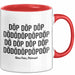 Rave House Musik Festival Party Tasse Geschenk Lustige Geschenkidee Spruch Rot Trendation