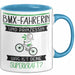 BMX-Fahrerin Und Prinzessin Tasse Geschenk Für Eine BMX-Fahrerin Geburtstag Was Ist Deine Superkraft Blau Trendation