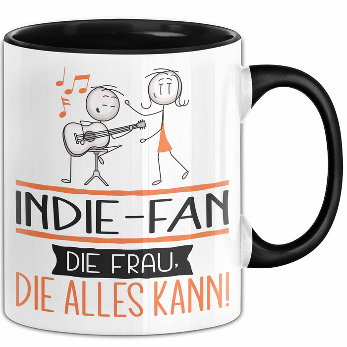 Indie-Fan Geschenk Tasse Becher Die Frau Die Allen Kann Geschenkidee für eine Indie-Fan Lustig Trendation