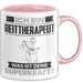 Reittherapeut Tasse Geschenk für Reittherapeut Geburtstag Lustiger Spruch Kaffee-Becher Was Ist Deine Superkraft Rosa Trendation
