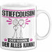 Stiefcousin Tasse Geschenk für Stiefcousin Der Mann Der Alles Kann Geschenkidee zum Geburtstag Weiß Trendation