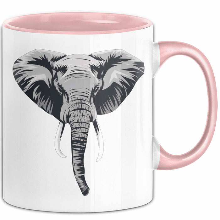 Elefant Tier Tasse Geschenk Lustige Geschenkidee Spruch Rosa Trendation
