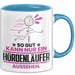 Hürdenläufer Geschenk Tasse So Gut Kann Nur Ein Hürdenläufer Aussehen Geschenkidee Kaffee-Becher Blau Trendation