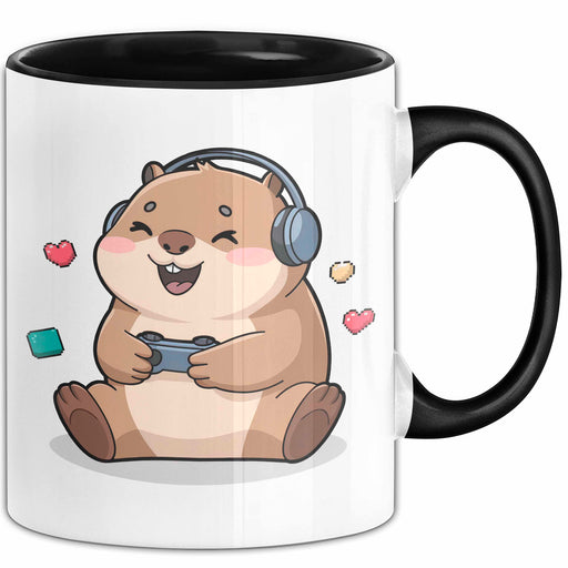 Capybara Videospieler Tasse Geschenk Lustige Geschenkidee Trendation