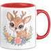 Hirsch Tier Tasse Geschenk Lustige Geschenkidee Spruch Rot Trendation