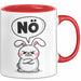 Sarkastische Kaninchen Hase Tasse Geschenk Lustige Geschenkidee Spruch Nö Rot Trendation