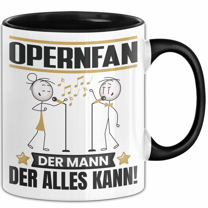 Opernfan Tasse Geschenk für Opernfan Der Mann Der Alles Kann Geschenkidee zum Geburtstag Schwarz Trendation