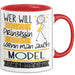 Model Tasse Geschenk Spruch Wer Will Schon Prinzessin Sein Wenn Man Auch Model Sein Kann Rot Trendation