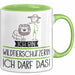 Geschenk für Wildtierschützerin Tasse Lustige Geschenkidee Geburtstag Ich Bin Wildtierschützerin Ich Darf Das Grün Trendation