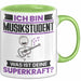 Musikstudent Tasse Geschenk für Musikstudent Geburtstag Lustiger Spruch Kaffee-Becher Was Ist Deine Superkraft Grün Trendation