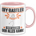 DIY-Bastler Tasse Geschenk für DIY-Bastler Der Mann Der Alles Kann Geschenkidee zum Geburtstag Rosa Trendation