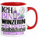 Winzerin Ausbildung Start Geschenk Tasse Ich Bin Winzerin In Der Ausbildung Ich Darf Das Kaffee-Becher Geschenkidee Rot Trendation