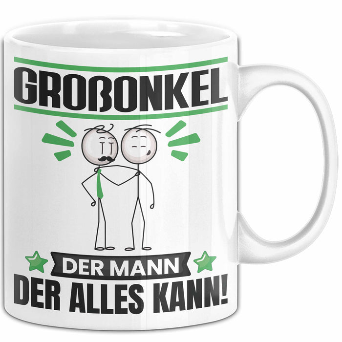 Großonkel Tasse Geschenk für Großonkel Der Mann Der Alles Kann Geschenkidee zum Geburtstag Weiß Trendation
