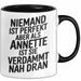 Annette Tasse Geschenk Niemand Ist Perfekt Annette Verdammt Nah Dran Geschenkidee Schwarz Trendation