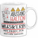 Musikerin Tasse Geschenk Lustig Abstand Halten Hochleistungs-Musikerin Mit Drang Zur Perfektion Bei Der Arbeit Weiß Trendation