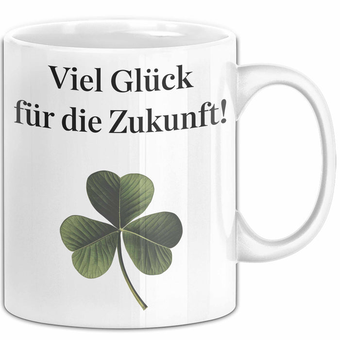 Büroarbeit Kollege Abschied Tasse Geschenk Lustige Geschenkidee Spruch Viel Glück Für Die Zukunft Weiß Trendation