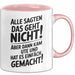 Ute Tasse Geschenk Alle Sagten Das Geht Nicht Aber Dann Kam Ute Und Hat Es Einfach Gemacht Geschenkidee Becher mit Name Rosa Trendation