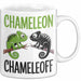 Chamäleon Tier Tasse Geschenk Chamäleon Chamäleoff Reptil Geschenkidee Lustig Weiß Trendation