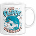 Delfin Tierliebhaber Tasse Geschenk Lustige Geschenkidee Spruch Ich Flippe Gleich Aus Weiß Trendation