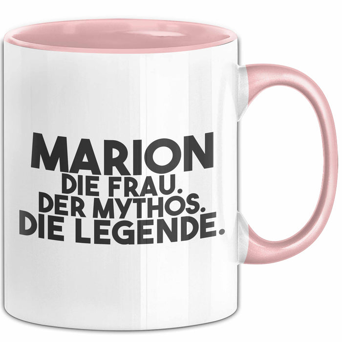 Marion Tasse Marion – Die Frau. Der Mythos. Die Legende. Geschenk Rosa Trendation