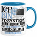 IT-Systemelektronikerin Ausbildung Start Geschenk Tasse Ich Bin IT-Systemelektronikerin In Der Ausbildung Ich Darf Das Kaffee-Becher Geschenkidee Blau Trendation