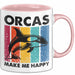 Orcas Tasse Geschenk Wale Wal Liebhaber Geschenkidee Retro Becher Rosa Trendation