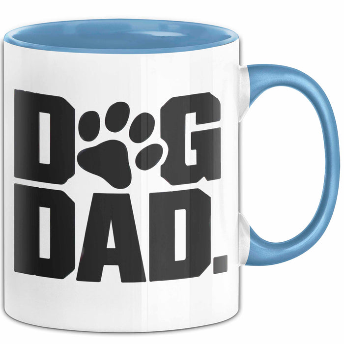 Hund Tierliebhaber Tasse Geschenk Lustige Geschenkidee Spruch Hunde Papa Blau Trendation