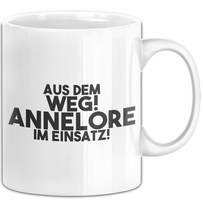 Annelore Tasse Aus Dem Weg! Annelore Im Einsatz! Geschenk