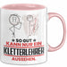 Kletterlehrer Geschenk Tasse So Gut Kann Nur Ein Kletterlehrer Aussehen Geschenkidee Kaffee-Becher Rosa Trendation