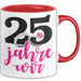 Silberhochzeit 25 Jahre Tasse Geschenk Hochzeitstag Wir Silberhochzeit Spruch Rot Trendation
