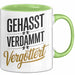 Onkel Sarkastisch Sarkasmus Tasse Geschenk Lustige Geschenkidee Spruch Gehasst Verdammt Vergöttert Grün Trendation