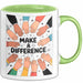Freiwilliger Tasse Geschenk Lustige Geschenkidee Spruch Für Veränderungs Macher Grün Trendation