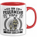 Feuerwehrmann Tasse Geschenk Ich Bin Feuerwehr Papa Wie Ein Normaler Papa Nur Cooler Rot Trendation
