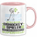 Eishockeyspieler Geschenk Tasse Ich Bin Eishockeyspieler Aber Sag Doch Einfach Superheld Lustige Geschenkdiee für Eishockeyspieler Kaffee-Becher Rosa Trendation