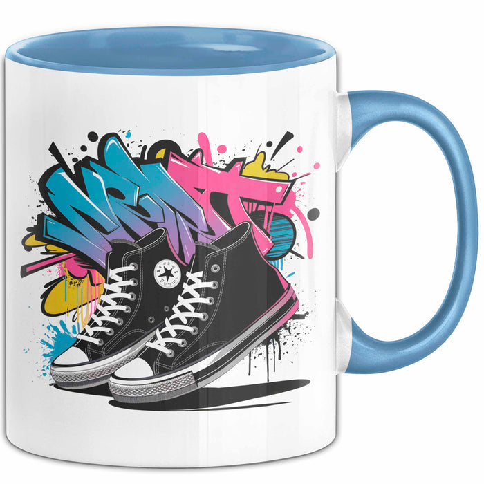 Streetwear Fan Tasse Geschenkidee für Stil Experte Blau Trendation