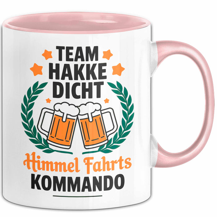 Sarkasmus Sarkastisch Tasse Geschenk Lustige Geschenkidee Spruch Team Hackedicht Himmelfahrtskommando Rosa Trendation