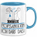 Geschenk für Popsängerin Tasse Lustige Geschenkidee Geburtstag Ich Bin Popsängerin Ich Darf Das Blau Trendation