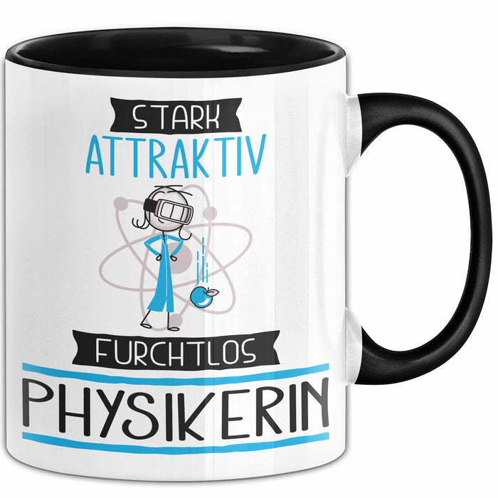 Physikerin Tasse Geschenk Becher Stark Attraktiv Furchtlos Physikerin Lustige Geschenkidee Trendation