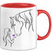 Pferde Tierliebhaber Mädchen Tasse Geschenk Lustige Geschenkidee Spruch Rot Trendation