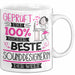 Beste Sounddesignerin Der Welt Tasse Geschenk für Eine Sounddesignerin Geprüft Und Sicher Geschenkidee Geburtstag Weihnachten Weiß Trendation