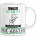 Indie-Musikerin Tasse Geschenk Becher Stark Attraktiv Furchtlos Indie-Musikerin Lustige Geschenkidee Weiß Trendation