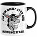 Ich Bin Nicht Stur Nur Meinungsstabil Tasse Geschenk Esel Lustiger Spruch Arbeitskollege Schwarz Trendation
